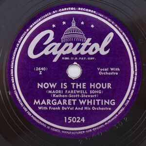 Margaret Whiting - Now Is The Hour / But Beautiful 1948 10" 78 rpm Record 15024